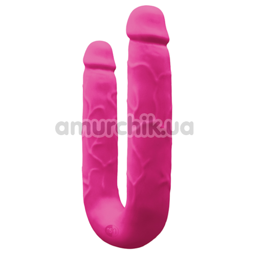 Двокінцевий фалоімітатор Colours DP Pleasure, рожевий - Фото №1