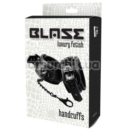 Фиксаторы для рук Blaze Luxury Fetish Handcuffs 21866, черные