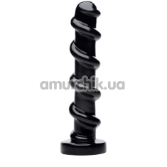 Анальный фаллоимитатор Master Cock Mighty Screw 9.5 inch Dildo, черный - Фото №1