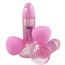 Вакуумные стимуляторы для сосков с вибрацией Vibrating Nipple Pump, розовые - Фото №3