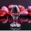 Анальная пробка с красным кристаллом Adam & Eve Red Heart Gem Glass Plug Medium, прозрачная - Фото №7