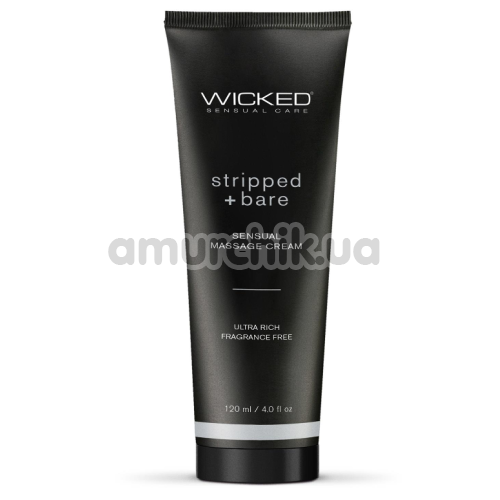 Крем для масажу Wicked Stripped + Bare Massage Cream, 120 мл - Фото №1