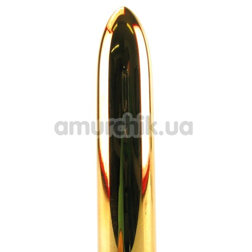 Вібратор Precious Metal Gems 17 см, золотий