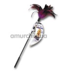 Перышко для ласк Touch & Tickle Feather Stick, красно-фиолетовое - Фото №1