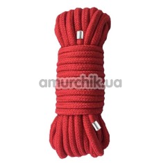 Веревка Mai Attraction Pleasure Toys Bondage Rope 10m, красная - Фото №1