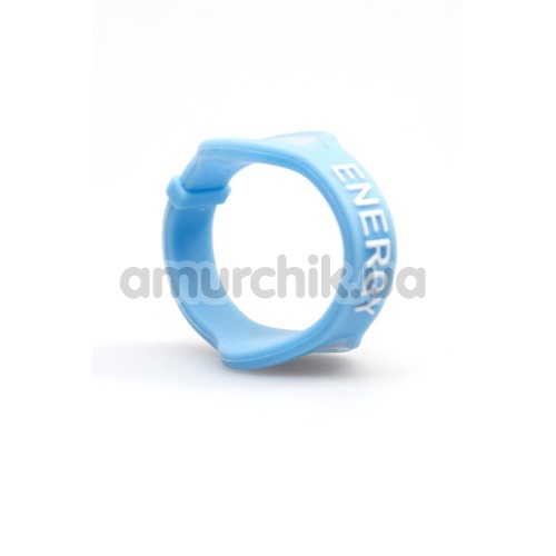 Эрекционное кольцо Mojo Ion Strength Cockring, голубое