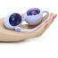 Вагінальні кульки OVO L1, біло-фіолетові - Фото №8