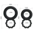 Набор из 2 эрекционных колец Ring BI-0507, чёрный - Фото №3