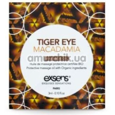 Массажное масло Exsens Tiger Eye Macadamia - тигровый глаз и макадамия, 3 мл - Фото №1