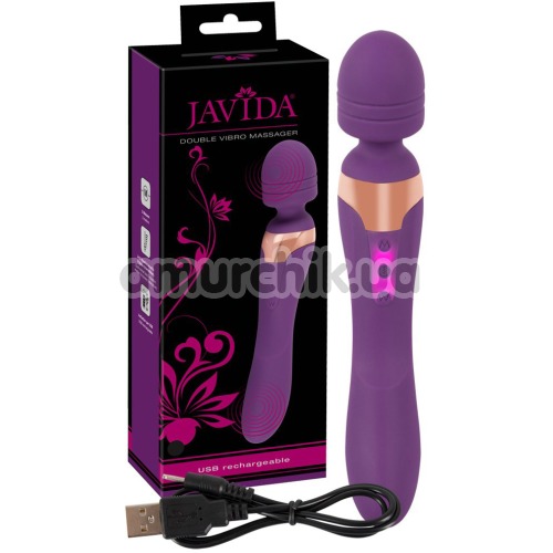Універсальний масажер Javida Double Vibro Massager, фіолетовий
