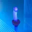 Фалоімітатор з підсвіткою Strap-On-Me Glow-LED Dildo M, синьо-фіолетовий - Фото №12