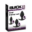 Набір з 3 анальних пробок Black Velvets Anal Trainer Set, чорний - Фото №7