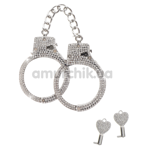 Наручники Taboom Diamond Wrist Cuffs, серебряные