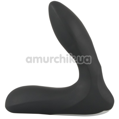 Вибростимулятор простаты XouXou Inflatable Vibrating Butt Plug, черный - Фото №1