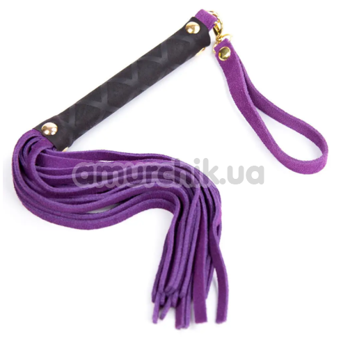 Флоггер DS Fetish Leather Flogger S, фиолетовый