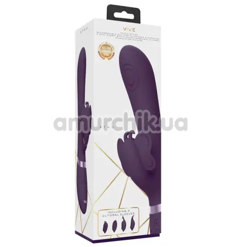 Вібратор з пульсацією Vive Etsu, фіолетовий