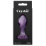 Анальная пробка Crystal Glass Flower, фиолетовая - Фото №3