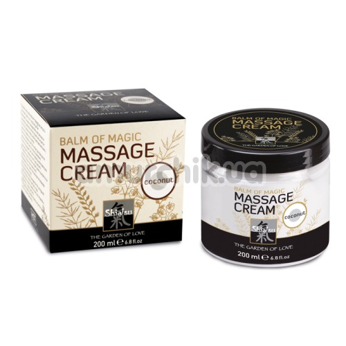 Крем для массажа Shiatsu Balm Of Magic Massage Cream Coconut - кокос, 200 мл