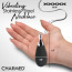 Вібратор-підвіска у вигляді краплі Charmed Vibrating Silicone Teardrop Necklace, чорний - Фото №3
