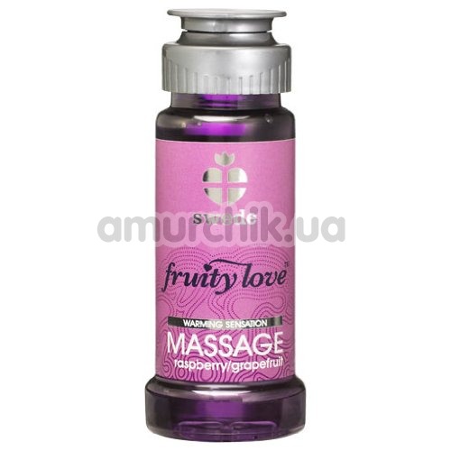 Набор для массажа Fruity Love Massage с согревающим эффектом, клубника/вино, малина/грейпфрут, арбуз, 3 x 50 мл