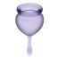 Набір з 2 менструальних чаш Satisfyer Feel Good, фіолетовий - Фото №7