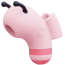 Симулятор орального секса для женщин с электростимуляцией CuteVibe Beebe, розовый - Фото №1