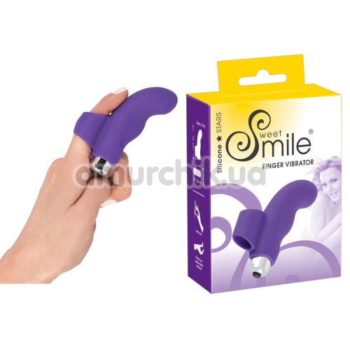 Вибронапалечник Sweet Smile Finger Vibrator, фиолетовый