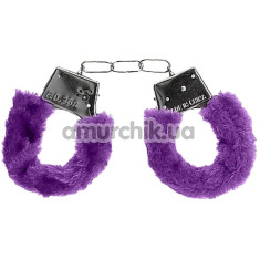 Наручники Ouch! Beginner's Furry Handcuffs, фіолетові - Фото №1