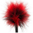Перышко для ласк Mini Feather, черно-красное - Фото №3