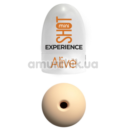 Мастурбатор Alive Mini Shot Experience, телесный - Фото №1