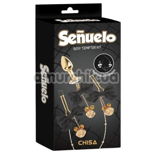 Набір секс-іграшок Senuelo Sexy Tempter Kit, чорно-золотий