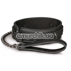 Нашийник з повідцем Easy Toys Faux Leather Collar & Lead Set, чорний - Фото №1