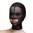 Маска Feral Feelings Hood Mask - открытый рот, черная - Фото №1