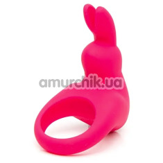 Віброкільце для члена Happy Rabbit Cock Ring, рожеве - Фото №1