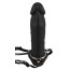 Полый страпон Inflatable Strap On, черный - Фото №3
