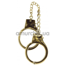Наручники Taboom Gold Plated BDSM Handcuffs, золоті - Фото №1