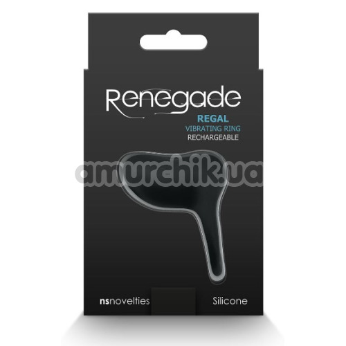 Виброкольцо для члена Renegade Regal Vibrating Ring Rechargeable, черное