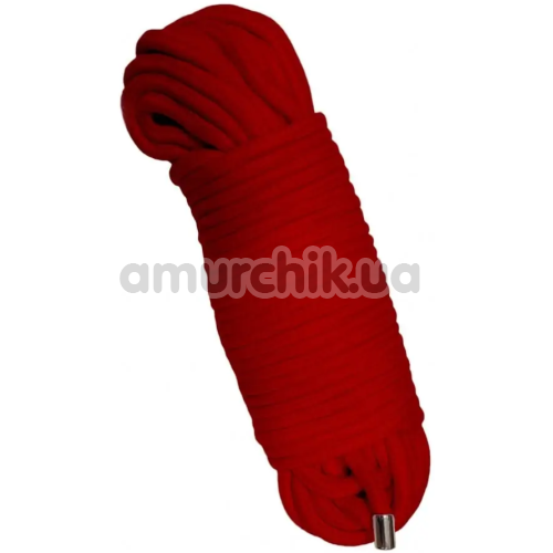 Мотузка для бондажу DS Fetish 20 M Metal, червона