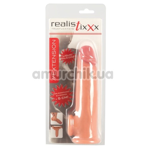 Насадка на пеніс Realistixxx Extension (+5 см), тілесна