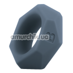 Эрекционное кольцо для члена Boners Diamond Cock Ring, синее - Фото №1