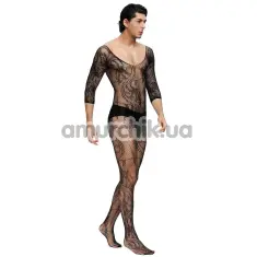 Комбінезон чоловічий Star Night Men Lace Bodystocking, чорний - Фото №1