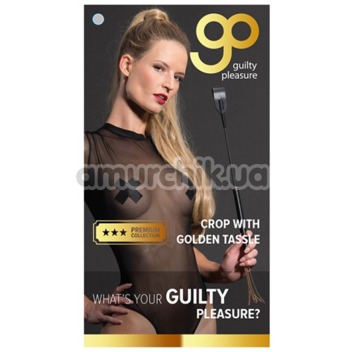 Стек Guilty Pleasure Premium Collection Crop With Golden Tassle, чорний