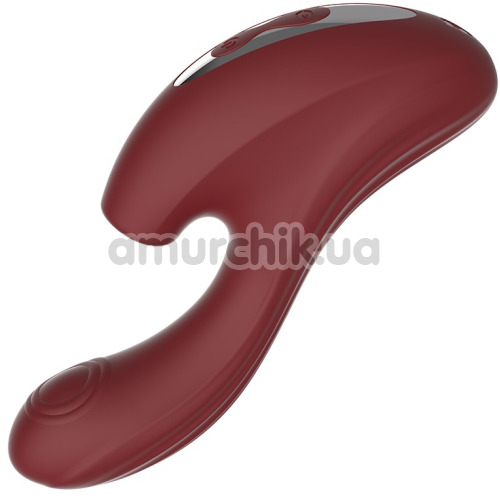 Симулятор орального секса для женщин с вибрацией Kissen Nymph, бордовый