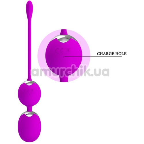 Вагинальные шарики с вибрацией Pretty Love Willie 014548W, фиолетовые