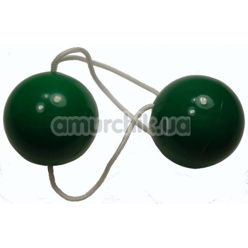 Вагинальные шарики Oriental Duotone Balls зеленые - Фото №1