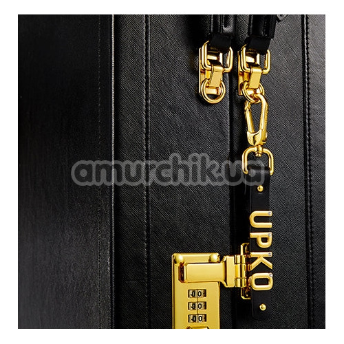 Брелок Upko Your Name Collection Leather Tage, чорна