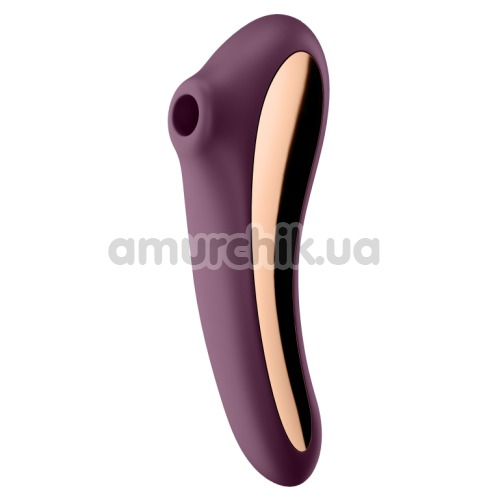 Симулятор орального секса для женщин с вибрацией Satisfyer Dual Kiss, фиолетовый - Фото №1