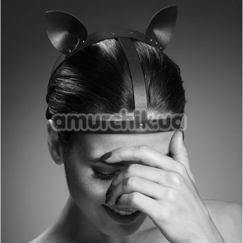 Маска Кошечки Bijoux Indiscrets Maze Head Harness With Cat Ears, черная