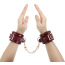 Фиксаторы для рук Liebe Seele Wine Red Leather Handcuffs with Rose Gold Hardware, бордовые - Фото №8