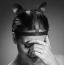 Маска Кішечки Bijoux Indiscrets Maze Head Harness With Cat Ears, чорна - Фото №8